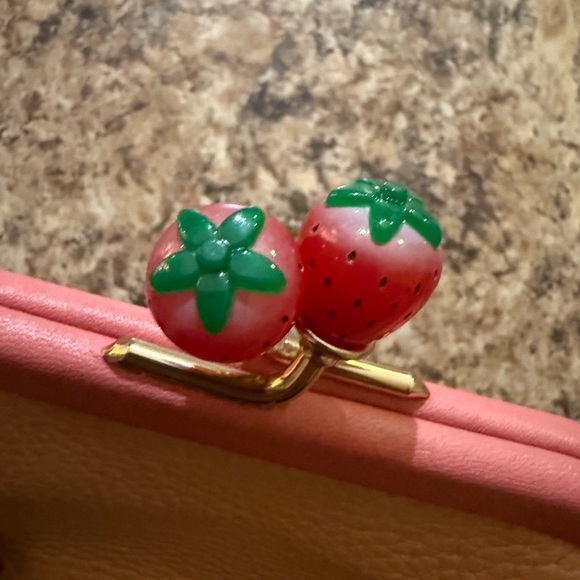 Coach Pink and Tan Wristlet Coin pouch - Picture 3 of 5